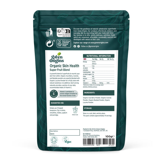 Green Origins Organic Super Fruit Blend for Skin Health