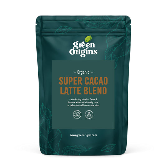 Green Origins Organic Super Cacao Latte Blend to Calm & Balance the Mind