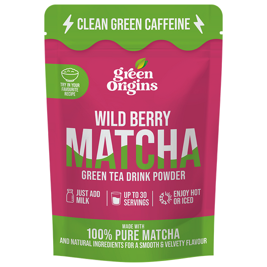 Green Origins Wild Berry Matcha Green Tea Drink Powder