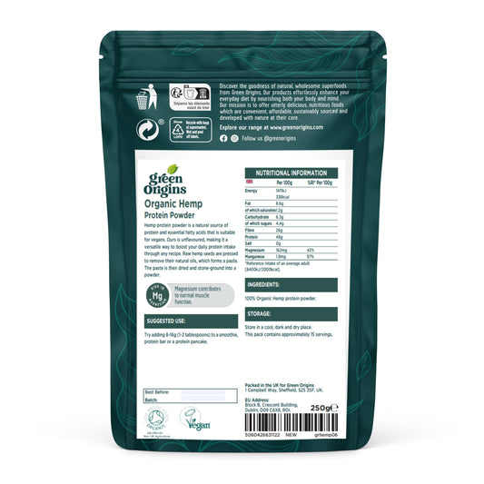 Green Origins Organic Hemp Protein Powder