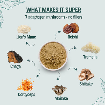 Green Origins Organic Super Mushroom Blend Powder 100g